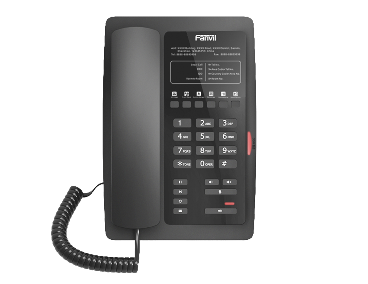 Отельный телефон Fanvil H3W FH3WPPSUB